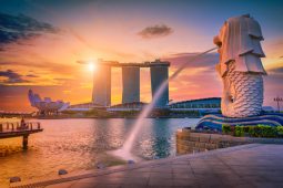 merlion-statue-fountain-merlion-park-singapore-city-skyline-one-most-famous-tourist-attraction-singapore merlion-statue-fountain-merlion-park-singapore-city-skyline-one-most-famous-tourist-attraction-singapore